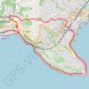 Trace GPS Tour du Cap Martin, itinéraire, parcours