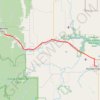 Trace GPS Blairmore - Pincher Creek, itinéraire, parcours