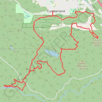 Trace GPS Cumberland - Allen Lake - Trent River, itinéraire, parcours