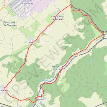 Trace GPS La vallée du Rupt de Mad - Jaulny, itinéraire, parcours