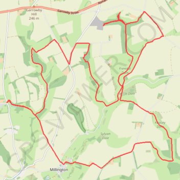 Trace GPS East Riding of Yorkshire Trail Running, itinéraire, parcours