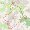 Trace GPS Randonnée 2 : Cime de la Plate depuis la route du Col de la Moutière [ https://www.toujoursplushaut06.fr/Description/Tete-Sanguiniere ], itinéraire, parcours