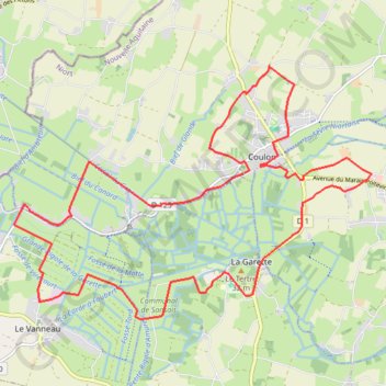 Trace GPS 20 km maraichine VTT 2017, itinéraire, parcours
