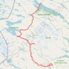 Trace GPS Padjelanta, itinéraire, parcours