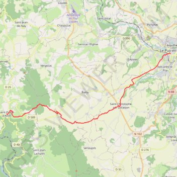 Trace GPS Route totale, itinéraire, parcours