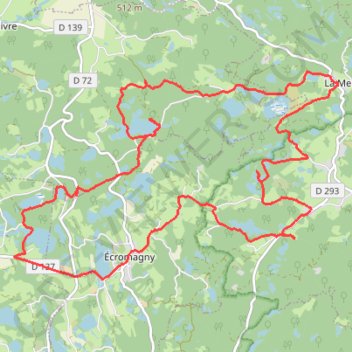 Trace GPS Le Tour d'Ecromagny, itinéraire, parcours