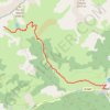 Trace GPS Lac du Grand Laus, itinéraire, parcours