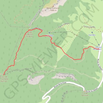 Trace GPS La Cochette par le Col de Grapillon, itinéraire, parcours