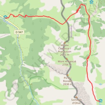 Trace GPS Refuge Granero - La Monta, itinéraire, parcours