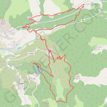 Trace GPS Balade autour de Vicdessos, itinéraire, parcours