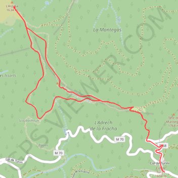 Trace GPS Crêtes de l'Arpiha, itinéraire, parcours