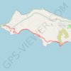 Trace GPS Red beach au phare d'Akrotiri, itinéraire, parcours