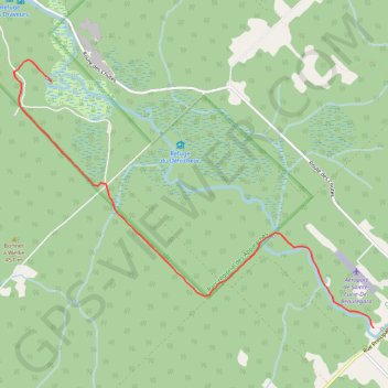 Trace GPS Parc Régional des Appalaches - 1er jour, itinéraire, parcours