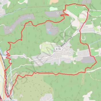 Trace GPS Mornas et la Citadelle fortifiée, itinéraire, parcours