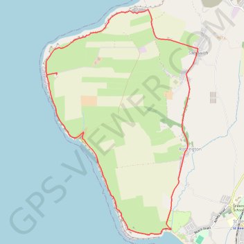 Trace GPS Saint Bees dans les Cumbria UK, itinéraire, parcours