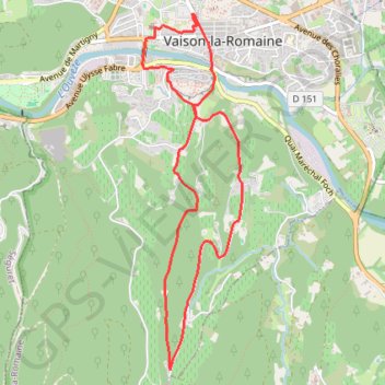 Trace GPS vaison-la-romaine-2018, itinéraire, parcours