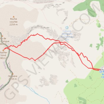 Trace GPS Rocher Rond - Devoluy, itinéraire, parcours