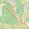 Trace GPS Aiguines au Grand Margès, itinéraire, parcours