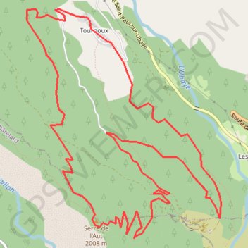 Trace GPS Forêt de Tournoux - Fortin de Serre de l'Aut, itinéraire, parcours