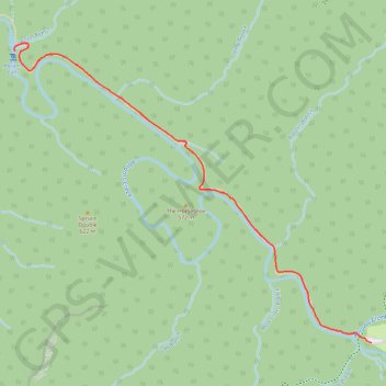 Trace GPS Abrams Falls, itinéraire, parcours
