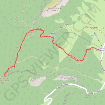 Trace GPS La Cochette, itinéraire, parcours