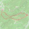 Trace GPS Les Dentelles Sarrasines en boucle par le Devès et le rocher du Turc, itinéraire, parcours