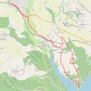 Trace GPS Chanteloube, itinéraire, parcours