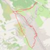 Trace GPS Pic Ponsin par les rampes diagonales (Devoluy), itinéraire, parcours