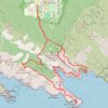 Trace GPS Vue sur les calanques, itinéraire, parcours