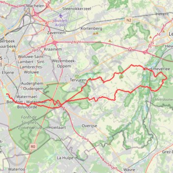 Trace GPS 🪨 BBB GRAVEL (19) (E) 57km 630D+ Oud Heverlee, itinéraire, parcours