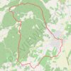 Trace GPS Montségur Solérieux, itinéraire, parcours