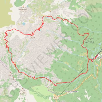 Trace GPS Monte d'Oro et les Cascades des Anglais, itinéraire, parcours