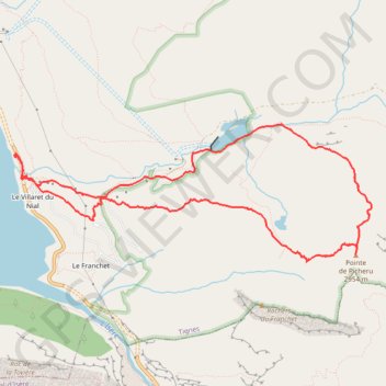 Trace GPS Pointe de Picheru, itinéraire, parcours