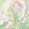 Trace GPS Montgenèvre - Le Chaberton en AR, itinéraire, parcours