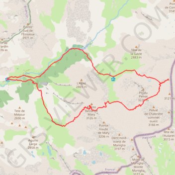 Trace GPS Tête de Gandin, itinéraire, parcours