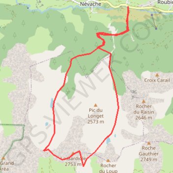 Trace GPS Porte de Christol - col de l'Oule - Névache, itinéraire, parcours