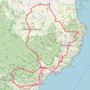 Trace GPS 5a-Bégur, Fontanilles, Casavelles-103km-1221mD+-16294726, itinéraire, parcours