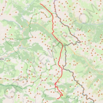 Trace GPS Fouillouse-Saint Dalmas Le Selvage, itinéraire, parcours