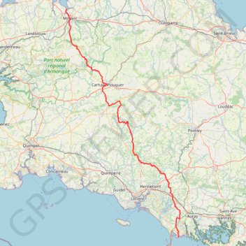Trace GPS Morlaix-Carnac-18855141, itinéraire, parcours