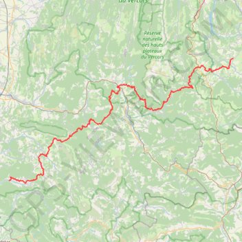 Trace GPS Entre Provence et Vercors, itinéraire, parcours