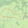 Trace GPS Raquettes - Puy de Gudette Aubrac, itinéraire, parcours