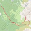 Trace GPS Jas du lièvre versant Sud, itinéraire, parcours