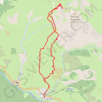 Trace GPS Col de Mallemort, itinéraire, parcours