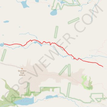 Trace GPS McCullough Gulch Trail, itinéraire, parcours
