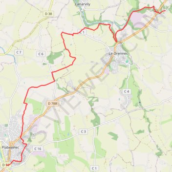 Trace GPS De Plabennec au Folgoët, itinéraire, parcours