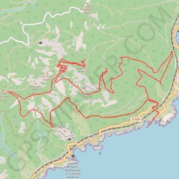 Trace GPS Pic du Cap Roux, itinéraire, parcours