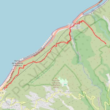 Trace GPS Ile Réunion-Le Chemin des Anglais, itinéraire, parcours