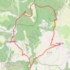 Trace GPS Oppédette - Vachères, itinéraire, parcours