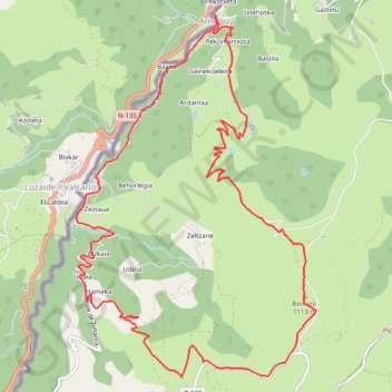 Trace GPS Pic de Beillurti, itinéraire, parcours