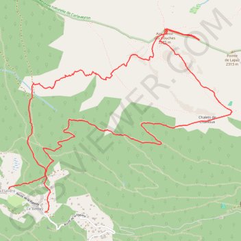 Trace GPS Aiguillette des Houches, itinéraire, parcours